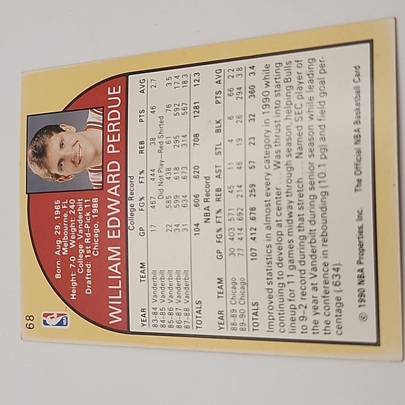 1990 NBA Hoops Chicago Bulls Cards 4 Count - Picture 10 of 10